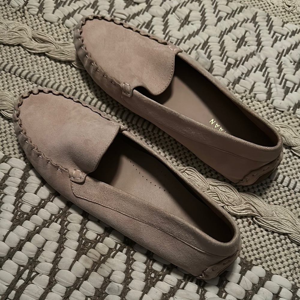 Tan Suede Women's Loafers